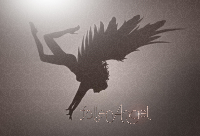 fallenAngel Logo Design Shaddow silhouette